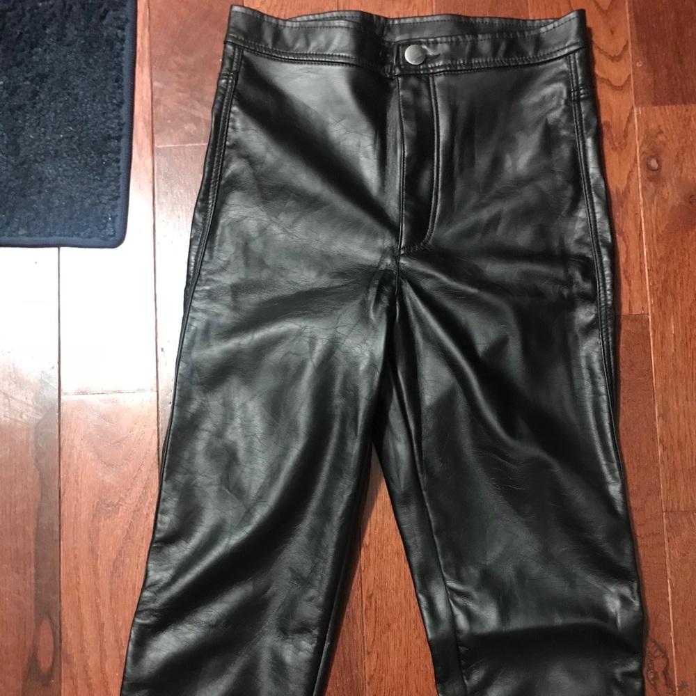 H&M divided pleather pants